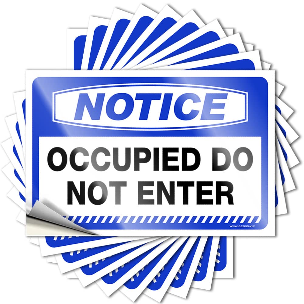 Decals - Summer Hat Notice Occupied Do Not Enter for Ideas Back Yard Decorations(12X18CM)