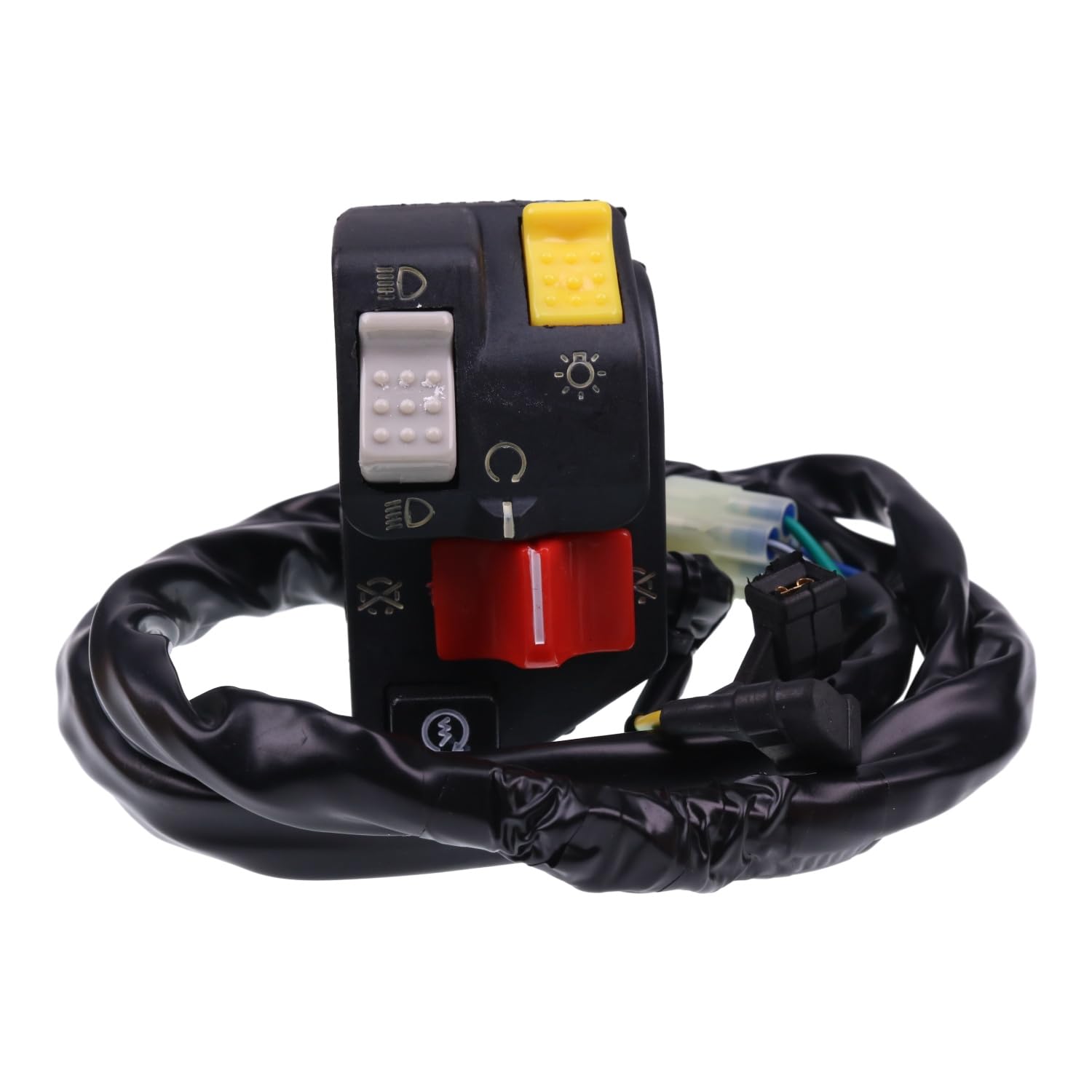 WQSING Handlebar Control Switch Start Kill Stop Headlight Compatible with Honda FourTrax Recon 250 TRX250TM 2007-2017 ATV 35150-HM8-B61 35150-HM8-B62