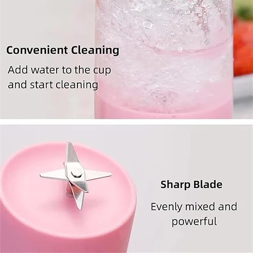 Miniatura 4 de Juiceit - Batidora portátil, licuadora pequeña, licuadora de frutas, botella de licuadora de jugo fresco, portátil, para batidos y licuados, con