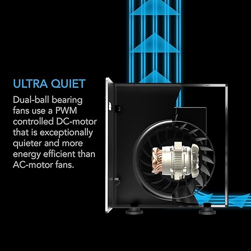 Miniatura 4 de AC Infinity AIRBLAZE T14 kit universal de ventilador de chimenea de 14 pulgadas con controlador de temperatura y velocidad para Lennox Hearth Glo