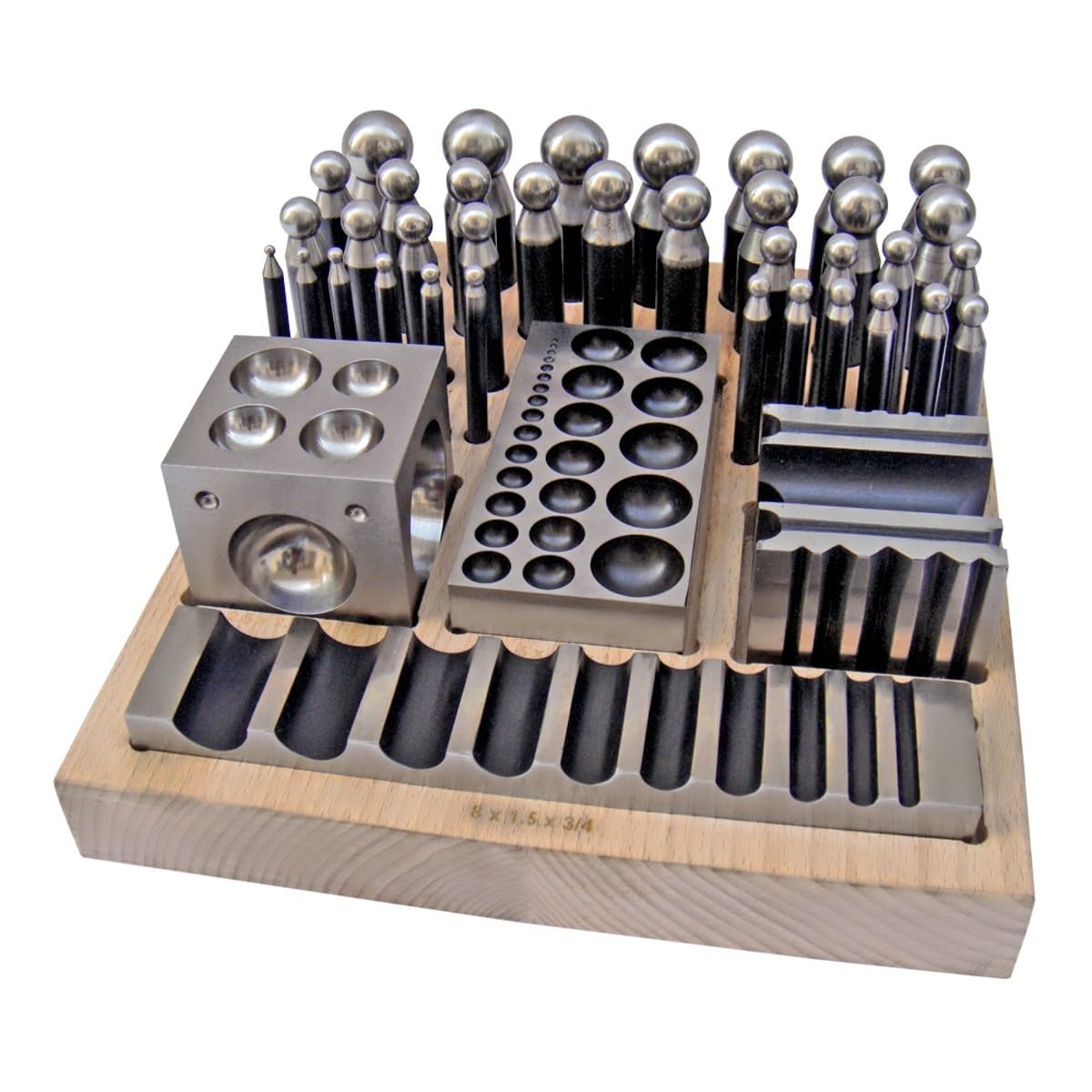Large Doming & Dapping Set 40PC Jumbo Kit for Jewellers/Modellers etc