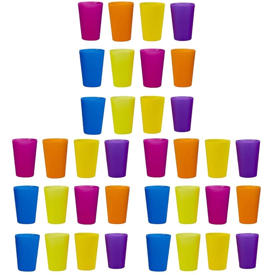 Amazon | LIOOBO プラスチックコップ コップ カップ マルチ