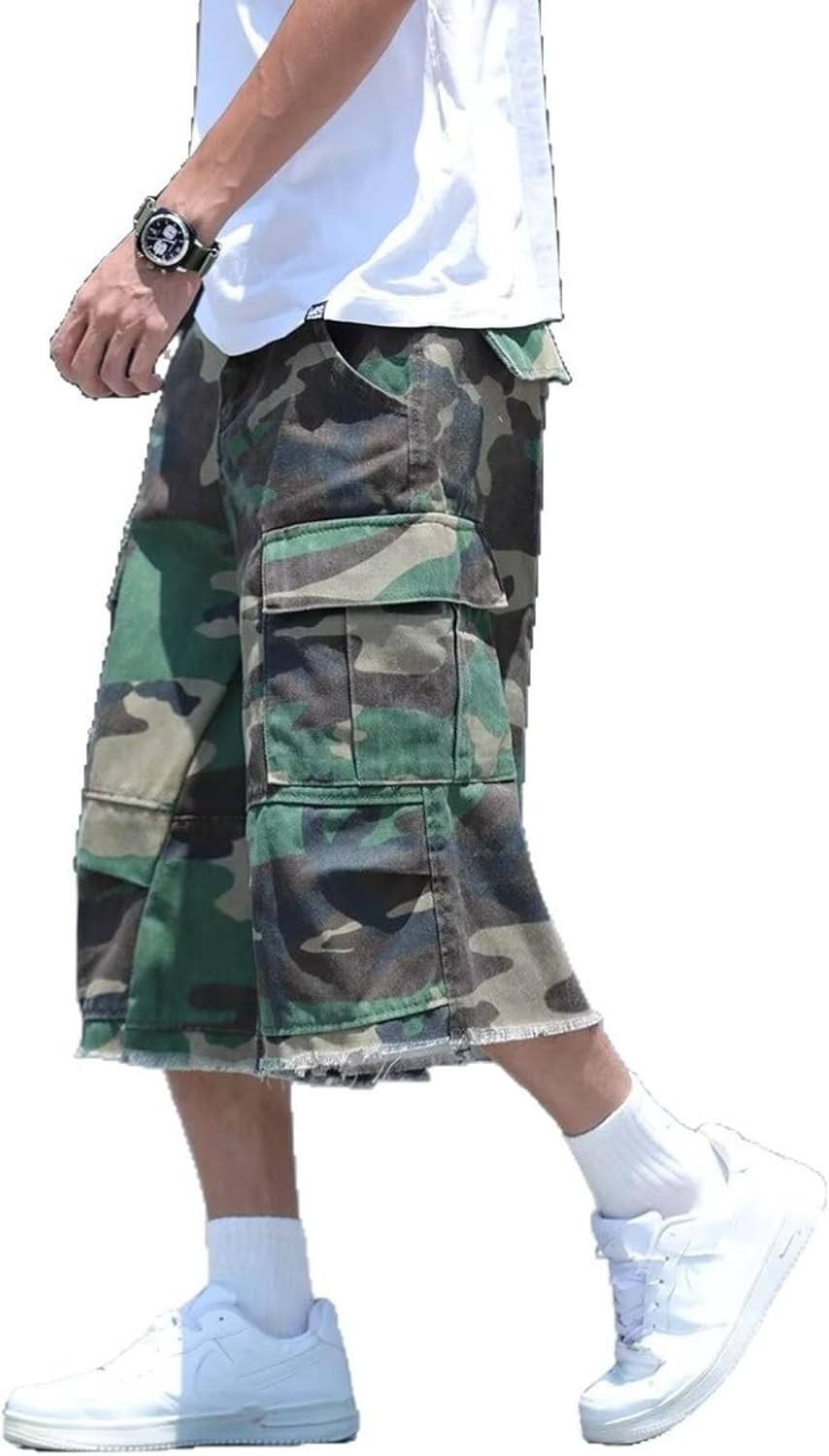 Men’s Vintage Camo Loose Casual Shorts