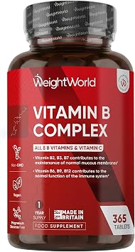 Vitamin B Complex Supplement - 365 Tablets 1 Year Supply
