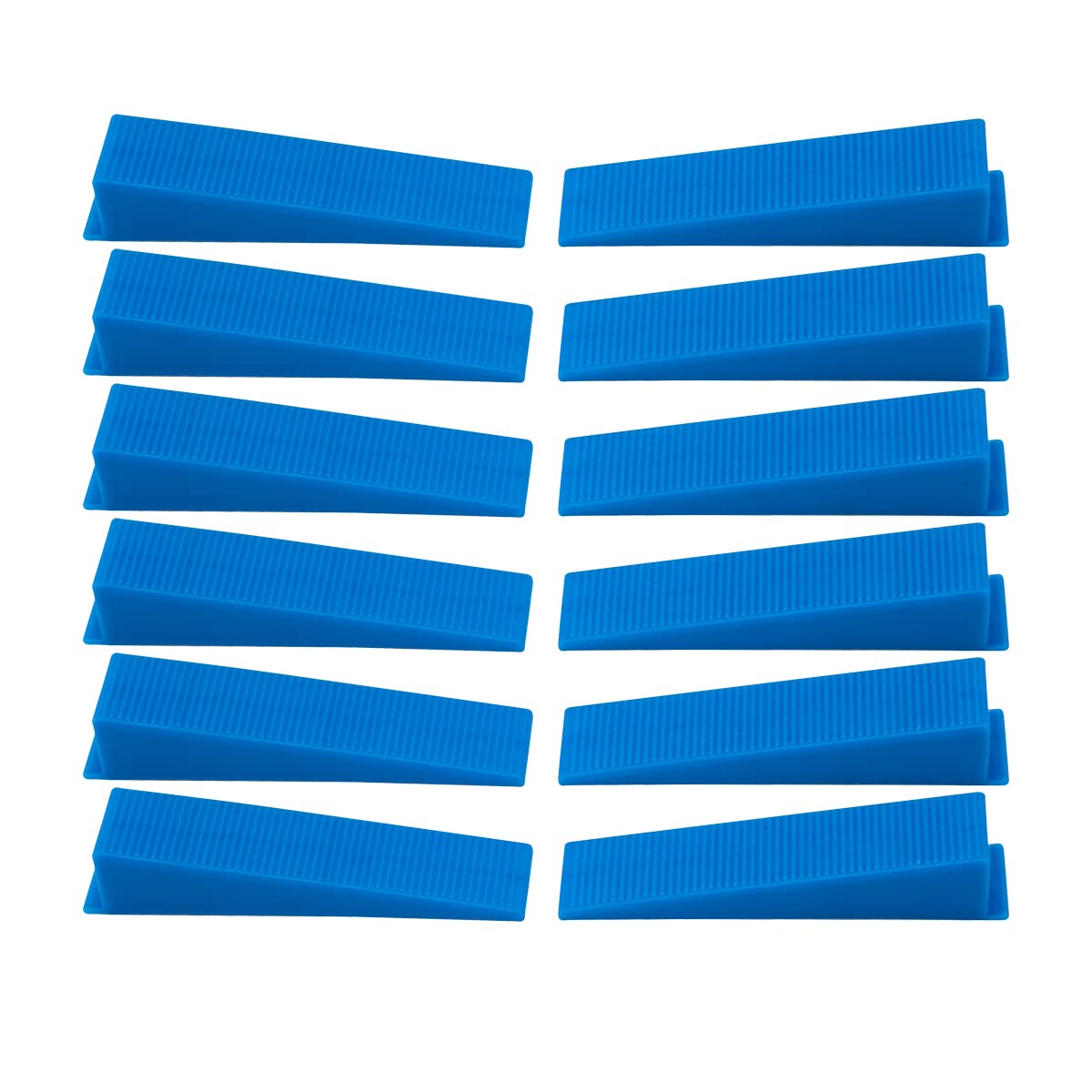 Cuñas de sistema de nivelación de azulejos, reutilizables, compatible con espaciadores de 1/32, 1/16, 1/8 pulgadas (azul, 400)