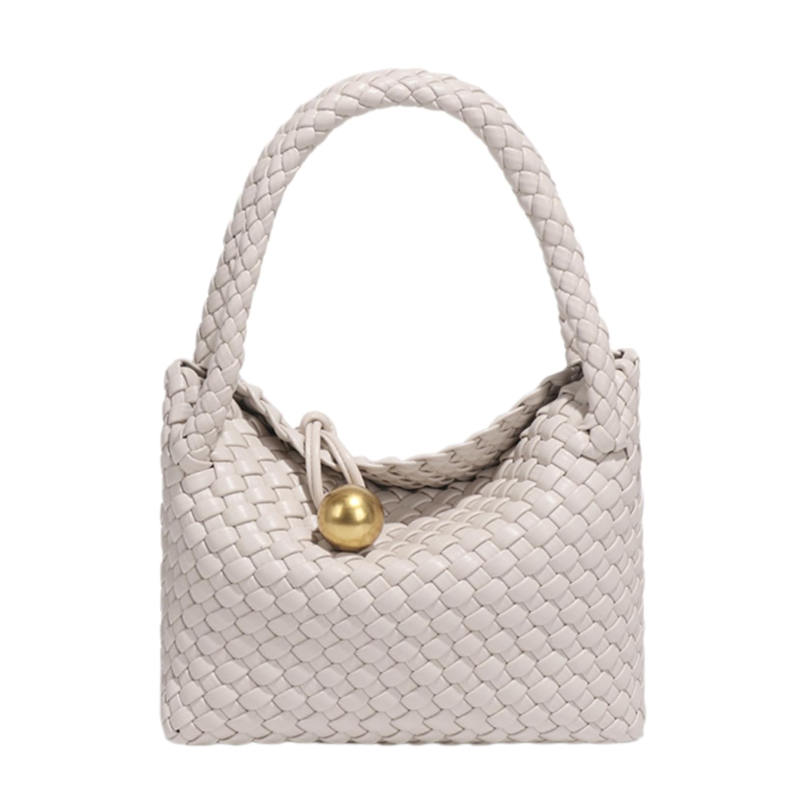 Borsa Tracolla A Tessuta Estate per Le Donne Tote Crossbody Tote-Beige