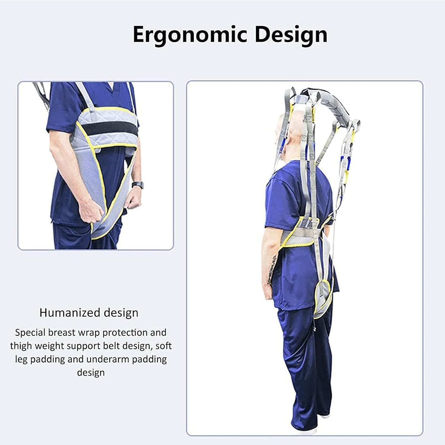 Patient Lift Slings - Full Body Support Harness for Standing & Walking Aids, Gait Straps & Hoist Belt for Safe Movement & Mobility Assistance, Ideal for Seniors & Disabled