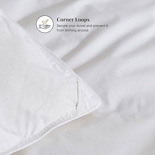 Miniatura 5 de Ambassador Edredón de plumón de lujo hecho a mano canadiense, relleno de edredón de plumón de pato de más de 600 FP, caja deflectora, algodón de 240