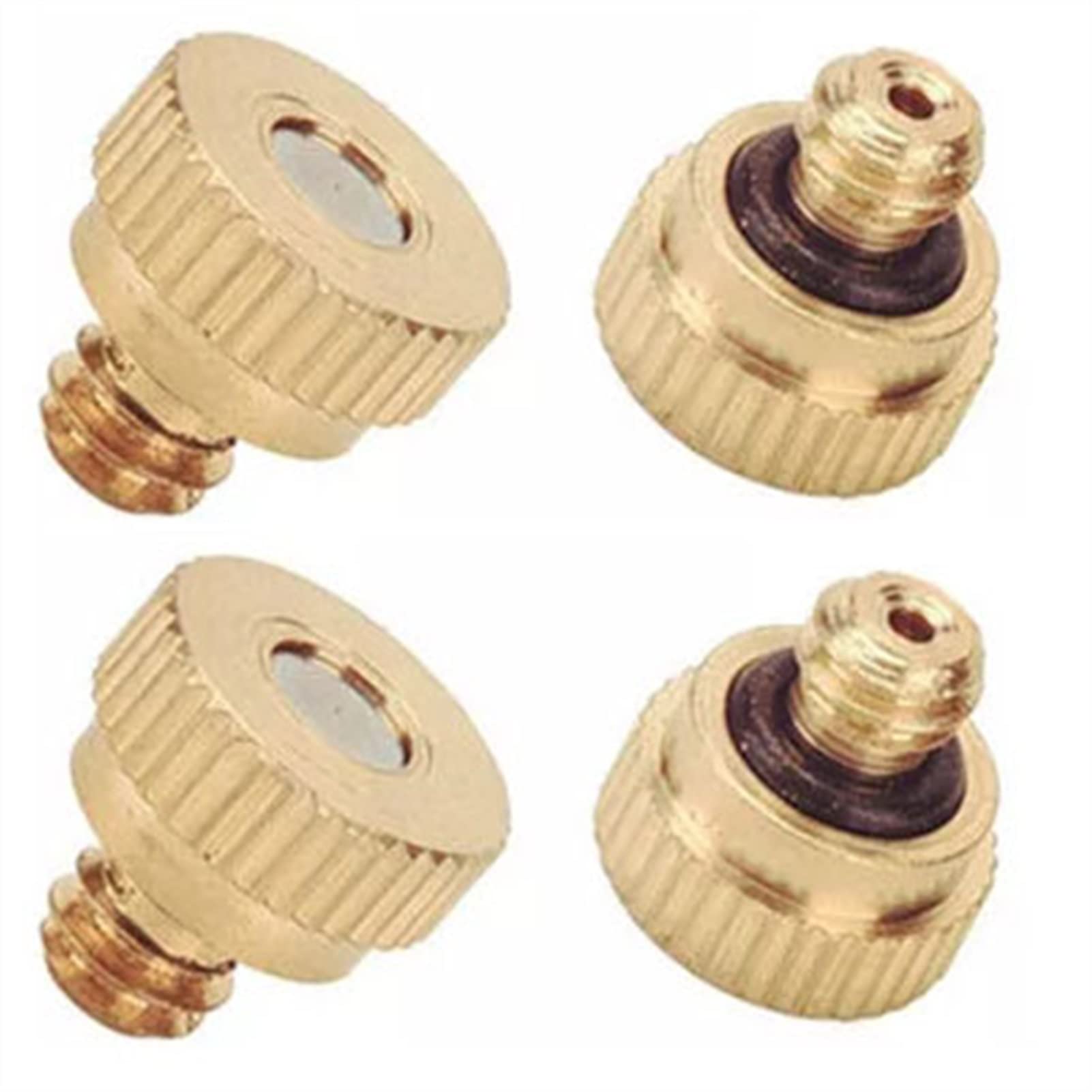 SOHNVWTGD 150PCS MicroMist Nozzle Low Pressure Cooling Brass Nozzles Misting Nozzles Kit for Outdoor Spray Cooling System, Mist Nozzle Sprinkler with 0.0040.039" Orifice & 10/24 UNC Thread(0.6mm)