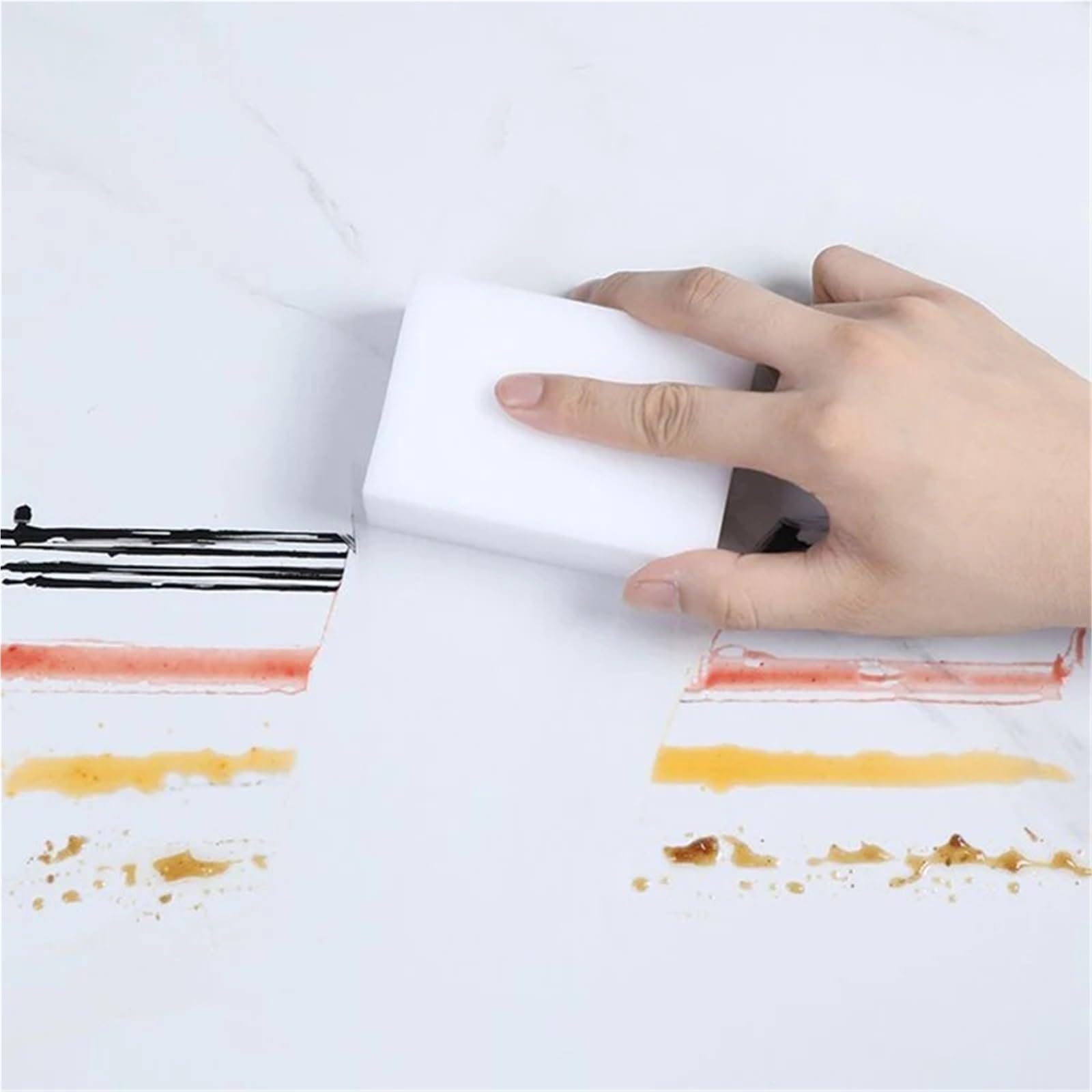 Schwammgummi 20 Stück/60 Stück/100 Stück Schwamm Magic Eraser Reinigungsschwämme for Küchen- und Badezimmerwerkzeuge(100pcs)