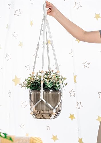 Miniatura 5 de Melphoe Macetas colgantes de riego automático para plantas de interior, 1 paquete de 8.3 pulgadas de cesta colgante para macetas al aire libre, 2