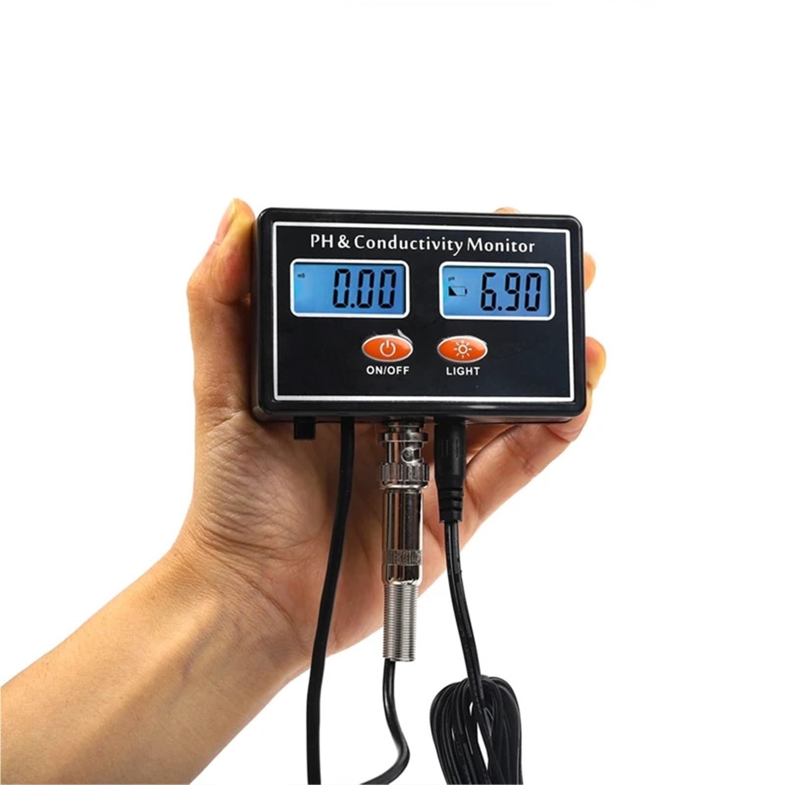 Monitor Digital en línea PH EC, 0,01 conductividad probador de calidad del agua 2 1LCD monitoreo tiempo Real Laboratorio de investigación