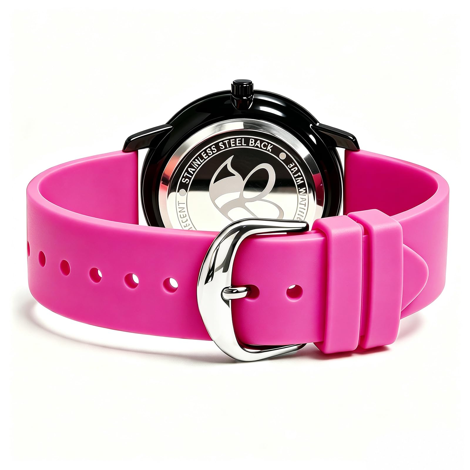 Bisley Armbanduhr für Damen und Herren, Regenbogenfarben, großes