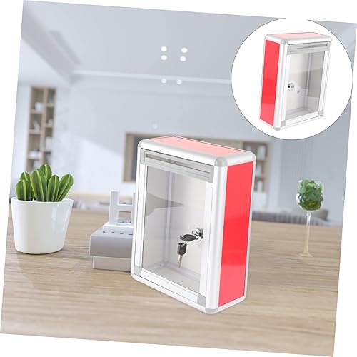 Miniatura 3 de Housoutil Caja de sugerencias Caja de quejas Recepción Pox Tip Contenedor de almacenamiento para votación Apartamento Buzón de punta Tarro de punta