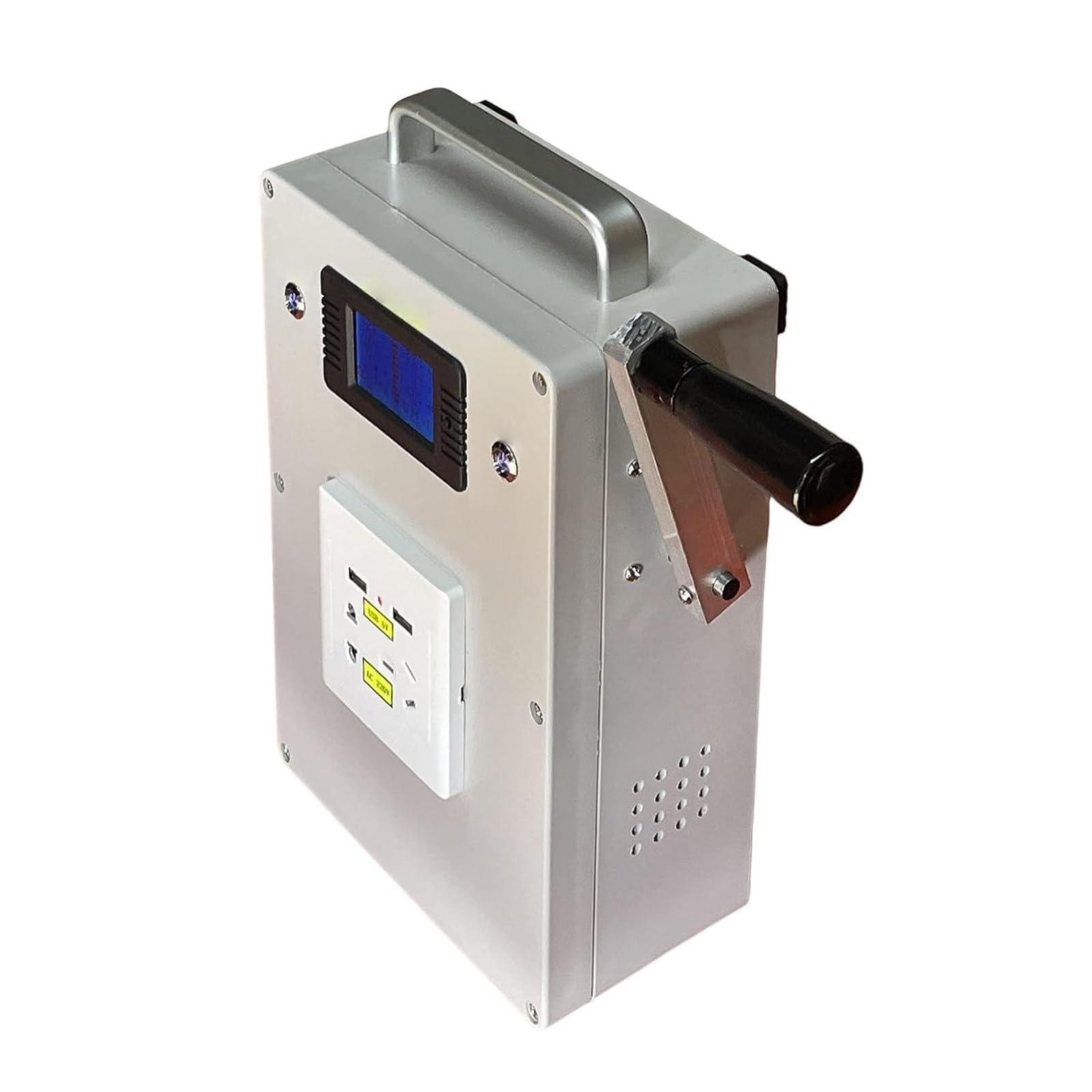 Generador Manivela 500 W, 200 WH, Estación Energía Portátil 62400 Mah con Toma De Corriente, Generadores Energía Móviles 220 V Ca/CC/USB, Fuente Alimentación Emergencia para Acampadas.