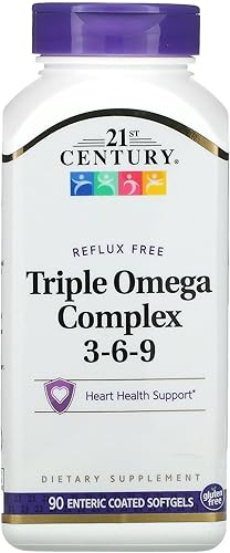 21st CENTURY Omega 3-6-9 Complex ENTERIC Recubierto 90 cápsulas blandas