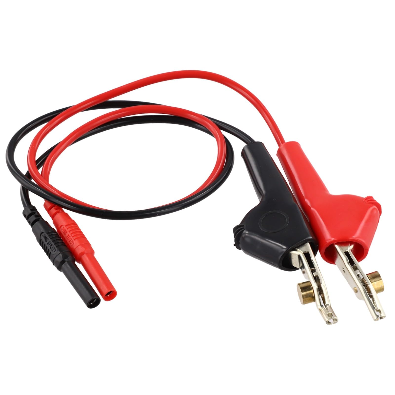 SPORTARC Fiche banane 4 mm, pince crocodile, plomb, sonde isolée rouge pour multimètre, prise en main sûre pour tests électriques en laboratoire