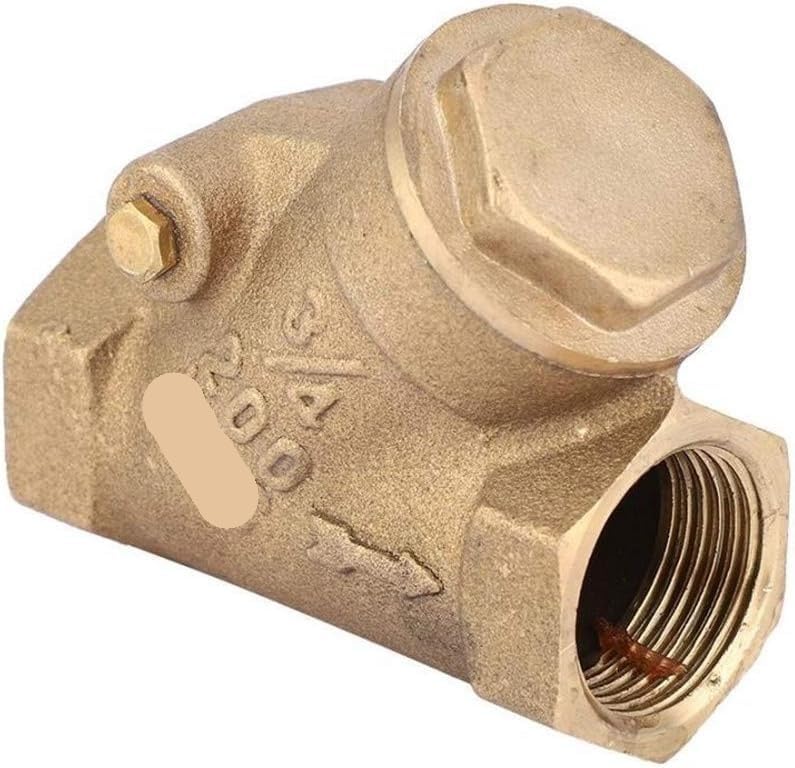 Valvola di ritegno in ottone da 1,9 cm NPT tipo Y - Valvola unidirezionale per acqua e gas, pressione nominale 1,6 MPa, costruzione durevole per prestazioni affidabili