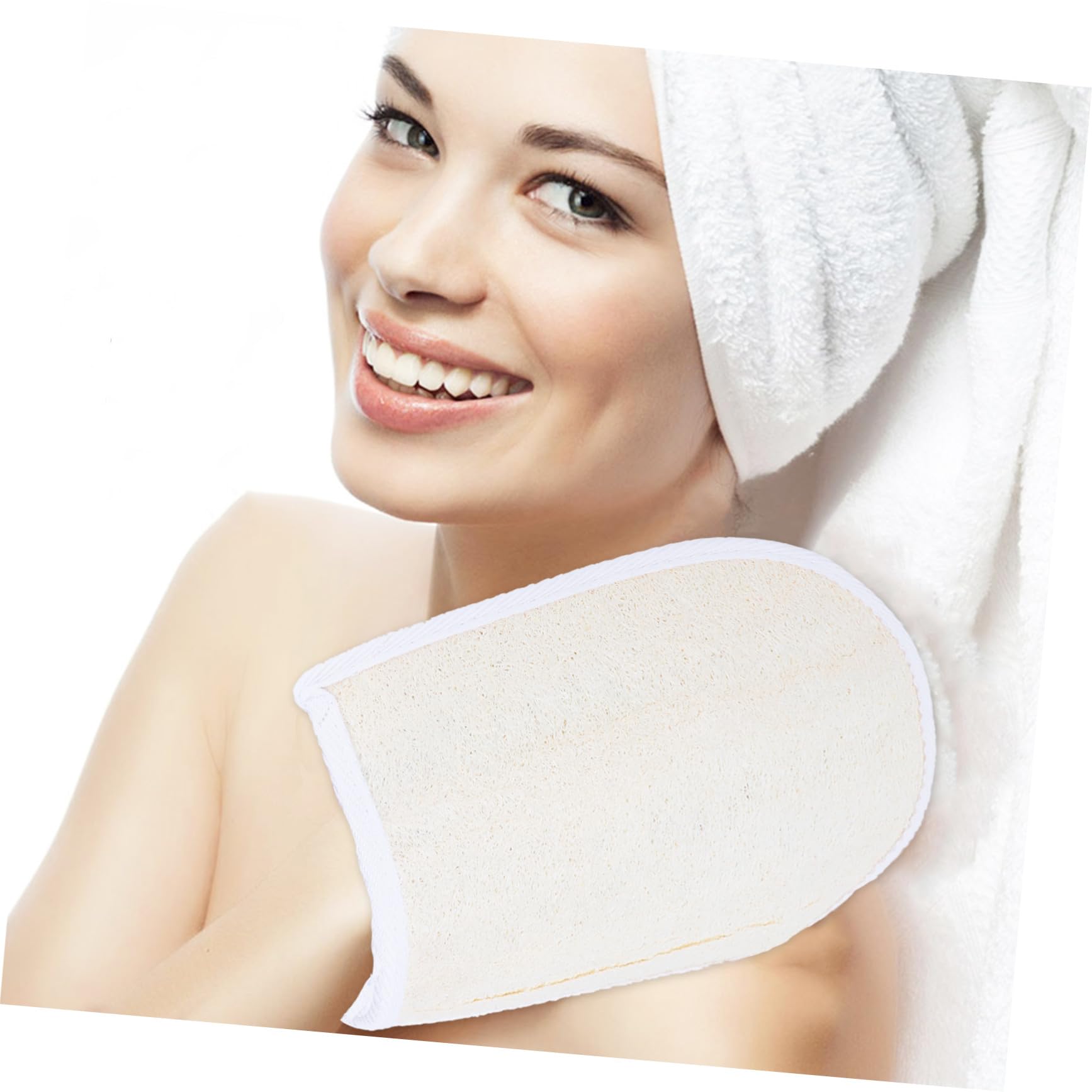 FRCOLOR 3 Set di Guanto da Bagno Spazzola Esfoliante Spugna di Luffa Guanti per Scrub Corpo Guanto da per Pulizia Profonda 2 Pezzi*3