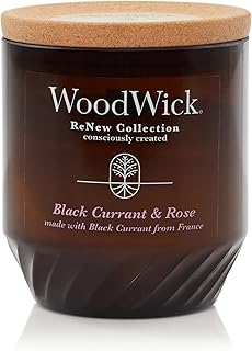 WoodWickÂ® Renew Medium Candle, Black Currant & Rose, 6 oz.