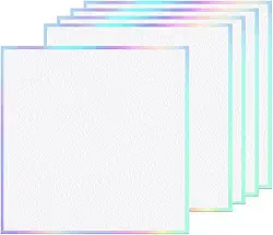 Conjunto de 5 Pranchetas Japonesas Shikishi, Pranchetas para Assinatura, Papel para Desenho de Anime, Papel Washi, Quadradas, para Marcadores, Esboços, 15cmx15cm