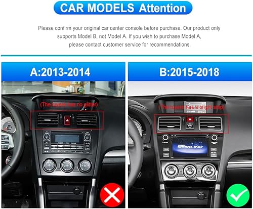 Miniatura 2 de 2+64G Radio de coche Android 15 para Subaru Forester WRX STI Impreza 2015-2018 CarPlay Android Auto Car Stereo 9 pulgadas HD pantalla táctil con