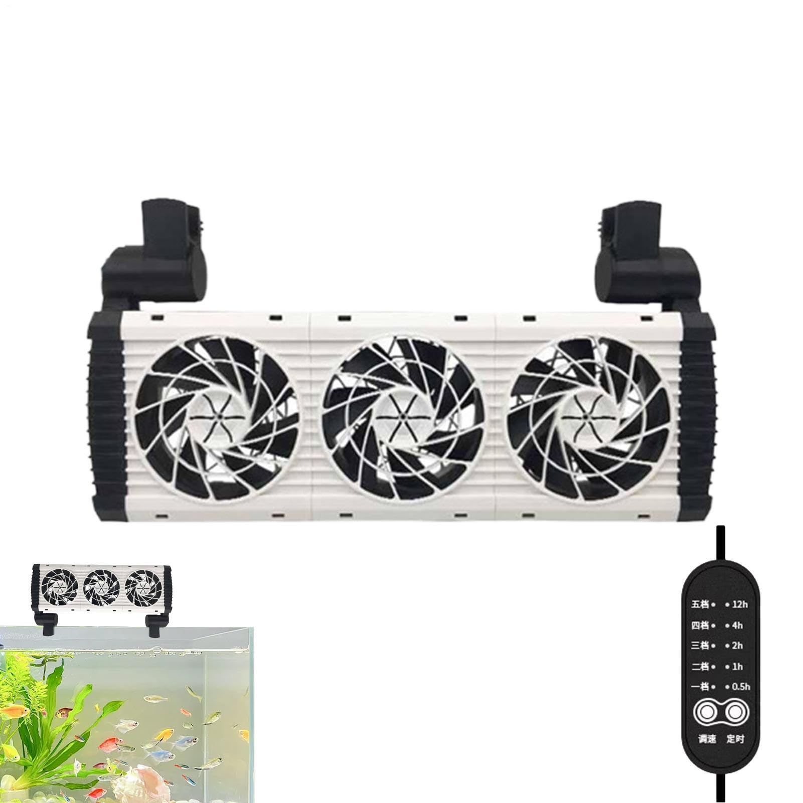 Ventilador refrigerador de acuario ideal para mantener tu pecera fresca en el dormitorio u oficina