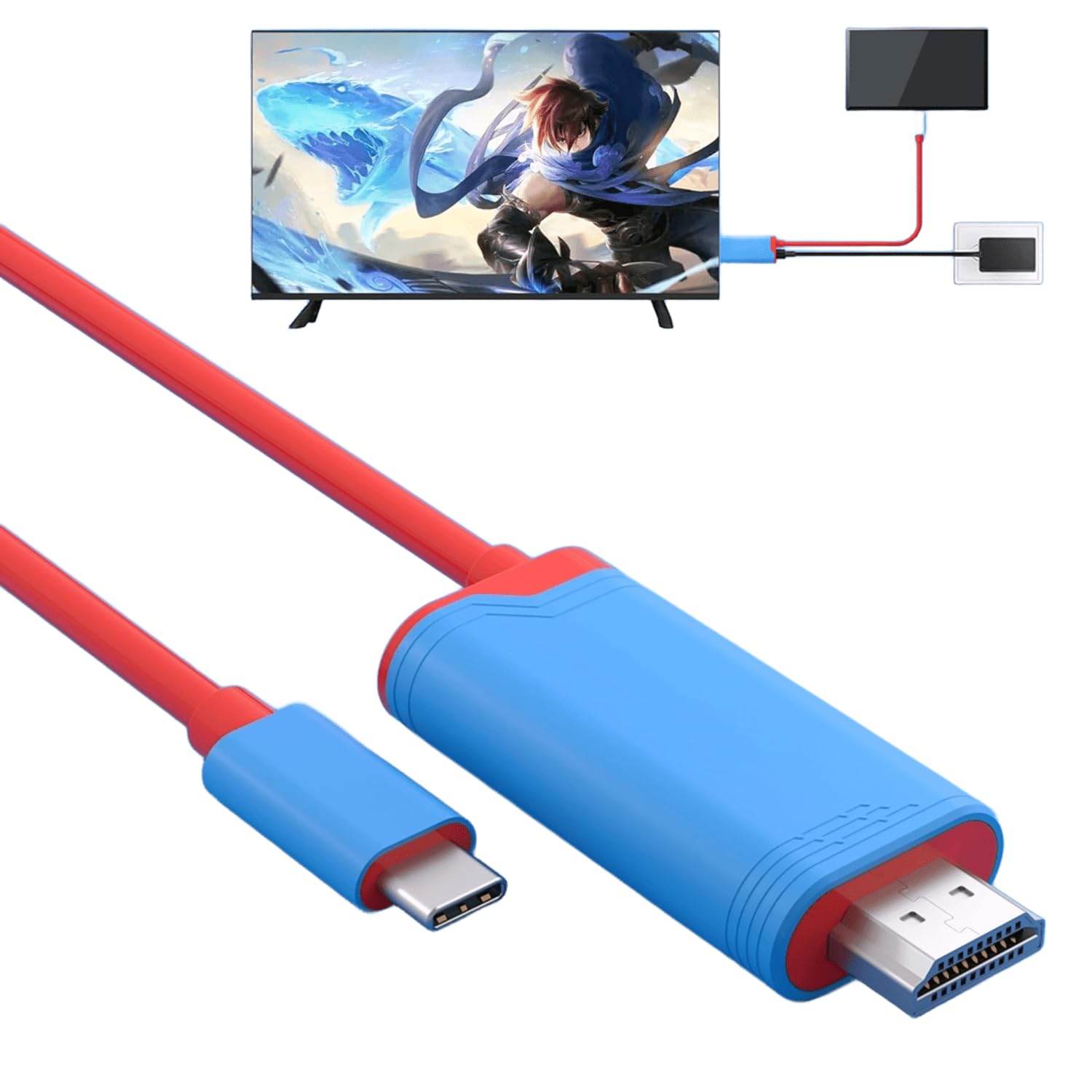 Amazon | GrinGrin Switch2用 ドック代替 Type-C to HDMI ケーブル
