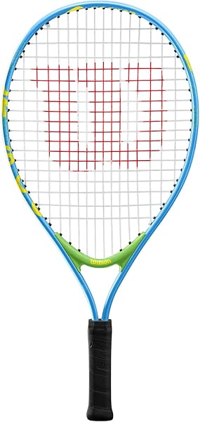 Wilson US Open Jr Tennis Racket, for Kids, Aluminium, Blue/Green, 21