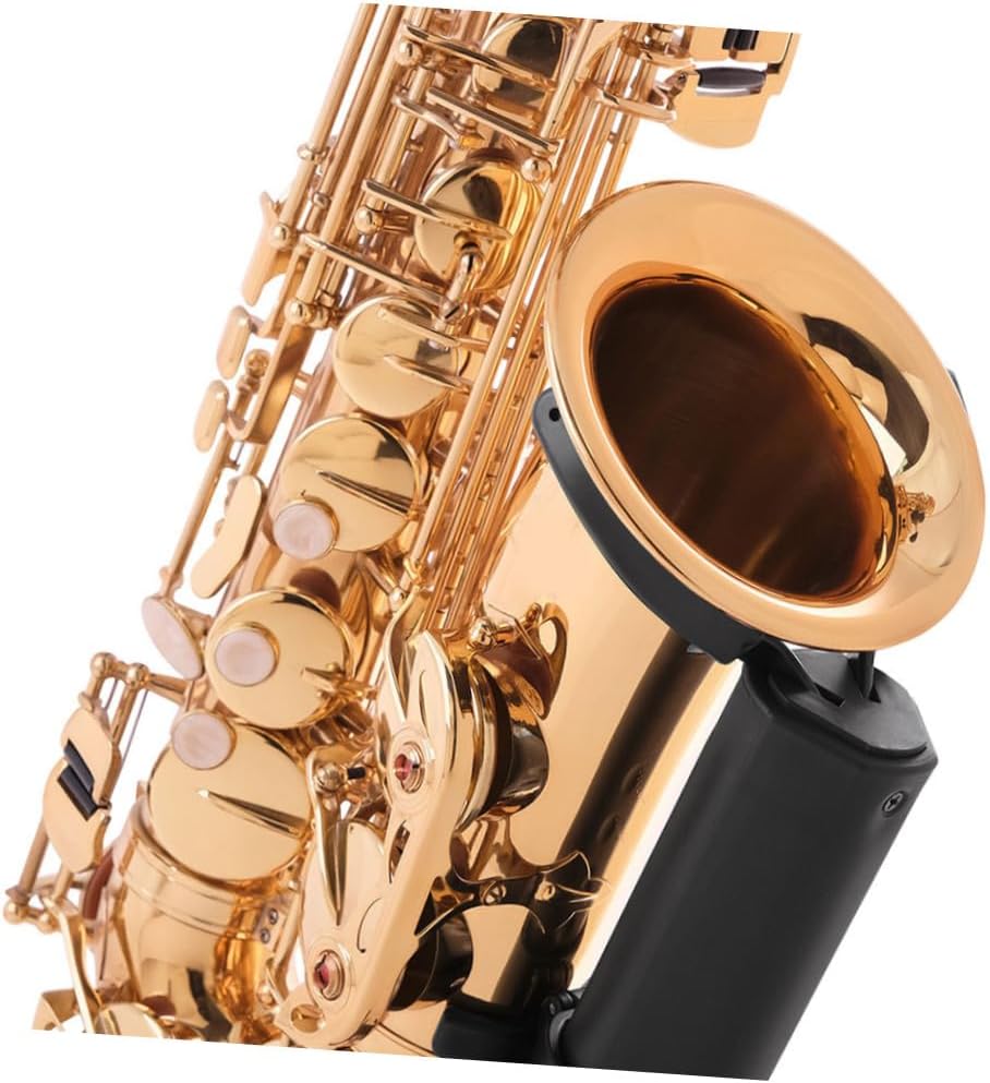 Luxshiny Portable Foldable Tenor Saxophone Stand Rack with Black Metal Bracket for Tenor Sax Holder, Lightweight Instrument Display Stand Suitable for Music Practice and Performance
