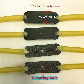 GM&BW 9 Slingshot Replacement Band Sets, Elastic Rubber Tubular Bands Compatible with Catapult from Trumark,Daisy,Barnett,Marksman;Suitable for All Insert-Tube-into-Yoke Tirachinas