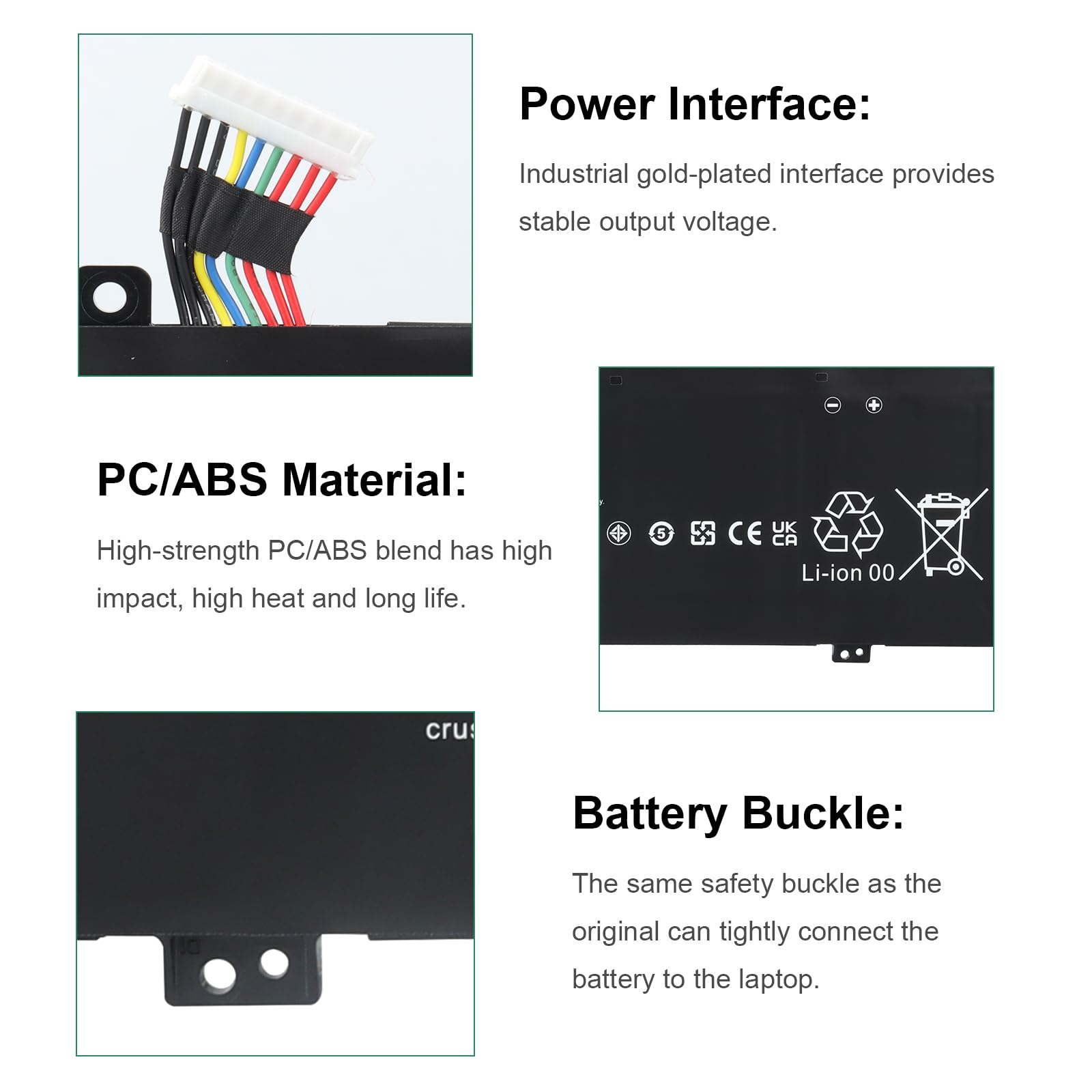 HB4593R1ECW Batteria Compatibile con Huawei Matebook X Pro i7 Mach-W29 2019 MACH-W19B MACH-W29C KLV-W19 KPL-W00 VLT-W60/50 Serie, MagicBook i5 8250U i7 8550U R5 2500U Serie