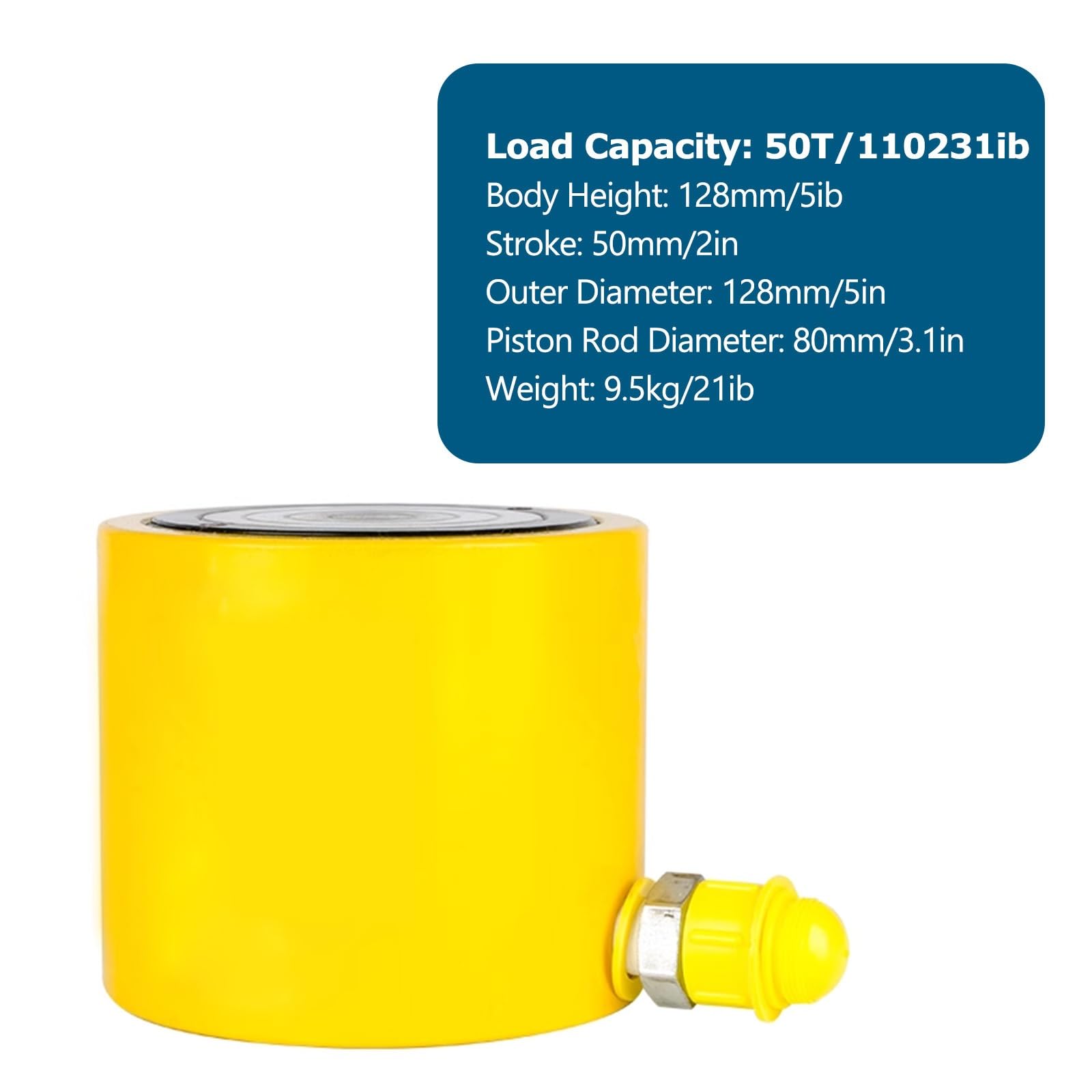 Zestaw hydraulicznych podnośników tłokowych z pompką ręczną, działa w ciasnych przestrzeniach, zestaw cylindrów stalowych do użytku samochodowego i przemysłowego