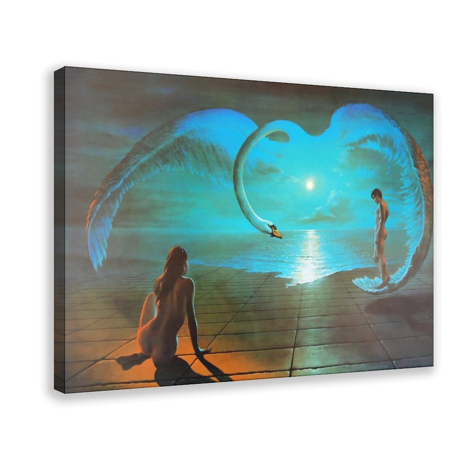 QNVJQKDSI Wings Of Love Art Canvas Poster Wall Art Decor Print Picture Paintings for Living Room Bedroom Decoration 24" L X 36" W