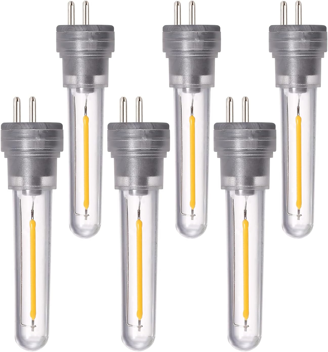 DGE S14 Replacement LED Bulb 6 Pack Replacement String Light Bulbs 1.5