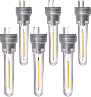 DGE S14 Replacement LED Bulb 6 Pack Replacement String Light Bulbs 1.5 Watt LED Replacement Light Bulb, Shatter-Proof and Waterproof IP65.