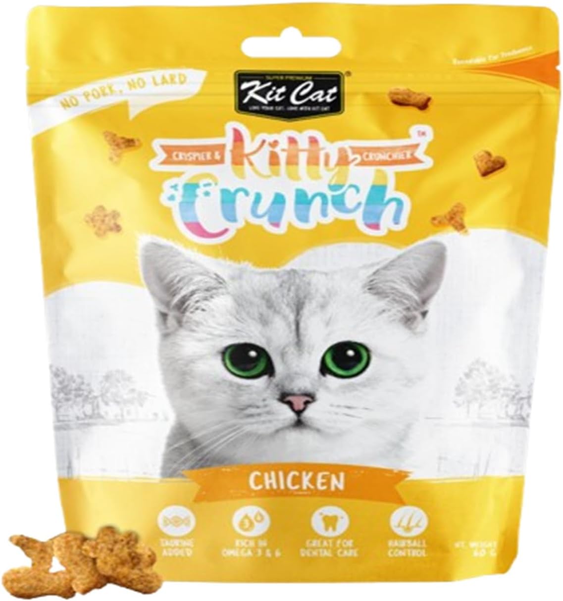 Kitty Crunch Chicken Flavor Treat 60G