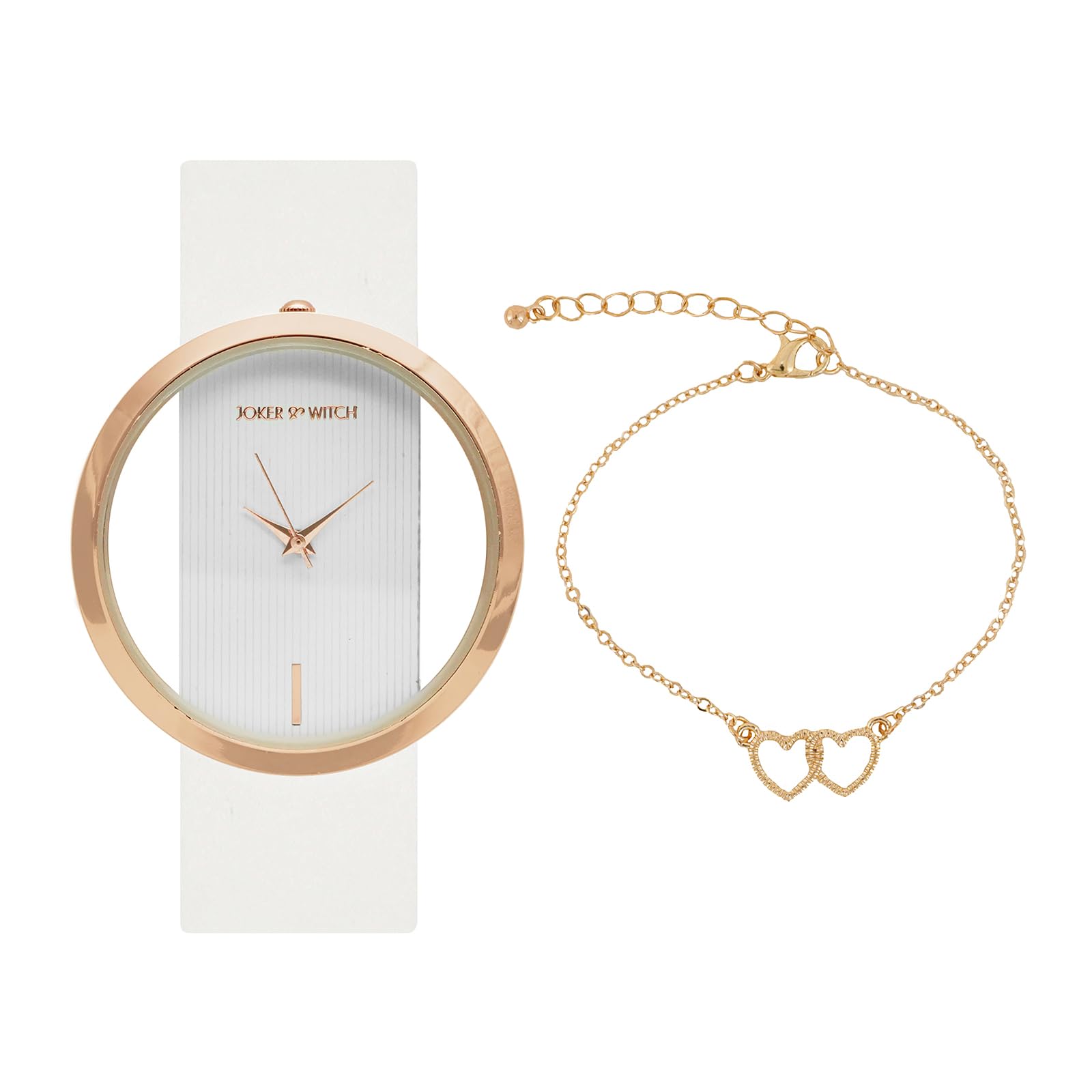 Joker & Witch Faux Leather Women White Dial Daisy Analogue Watch Bracelet Stack, Band Color:White (B0C7L98Y3T) Amazon Price History, Amazon Price Tracker
