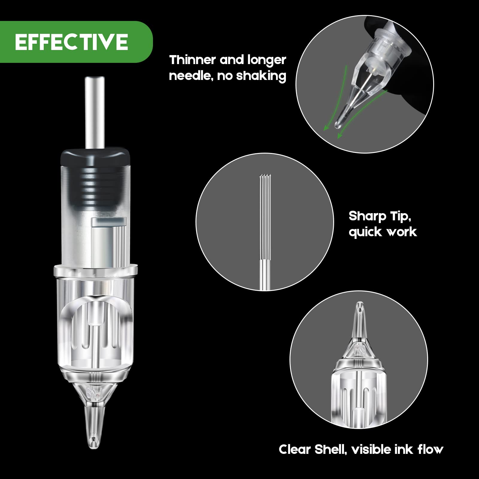 Kit Machine Rotative Tattoo Pen Rayyl – Complet Avec 40 Aiguilles, Alim Sans Fil & Peau Synthétique