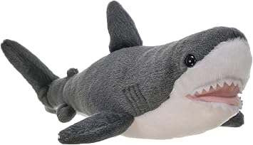 Wild Republic Great White Shark Plush, Stuffed Animal, Plush Toy, Gifts for Kids, Cuddlekins 13 inches