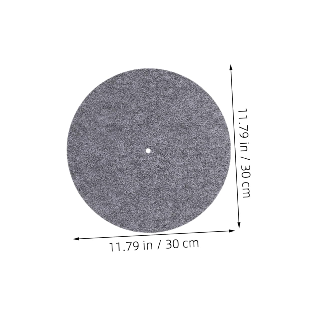 Generic 3pcs Turntable Felt Mat: 30cm Anti-skid Round Protective Slipmat For Record Player Platter - Vinyl Records Pad to Reduce Noise
