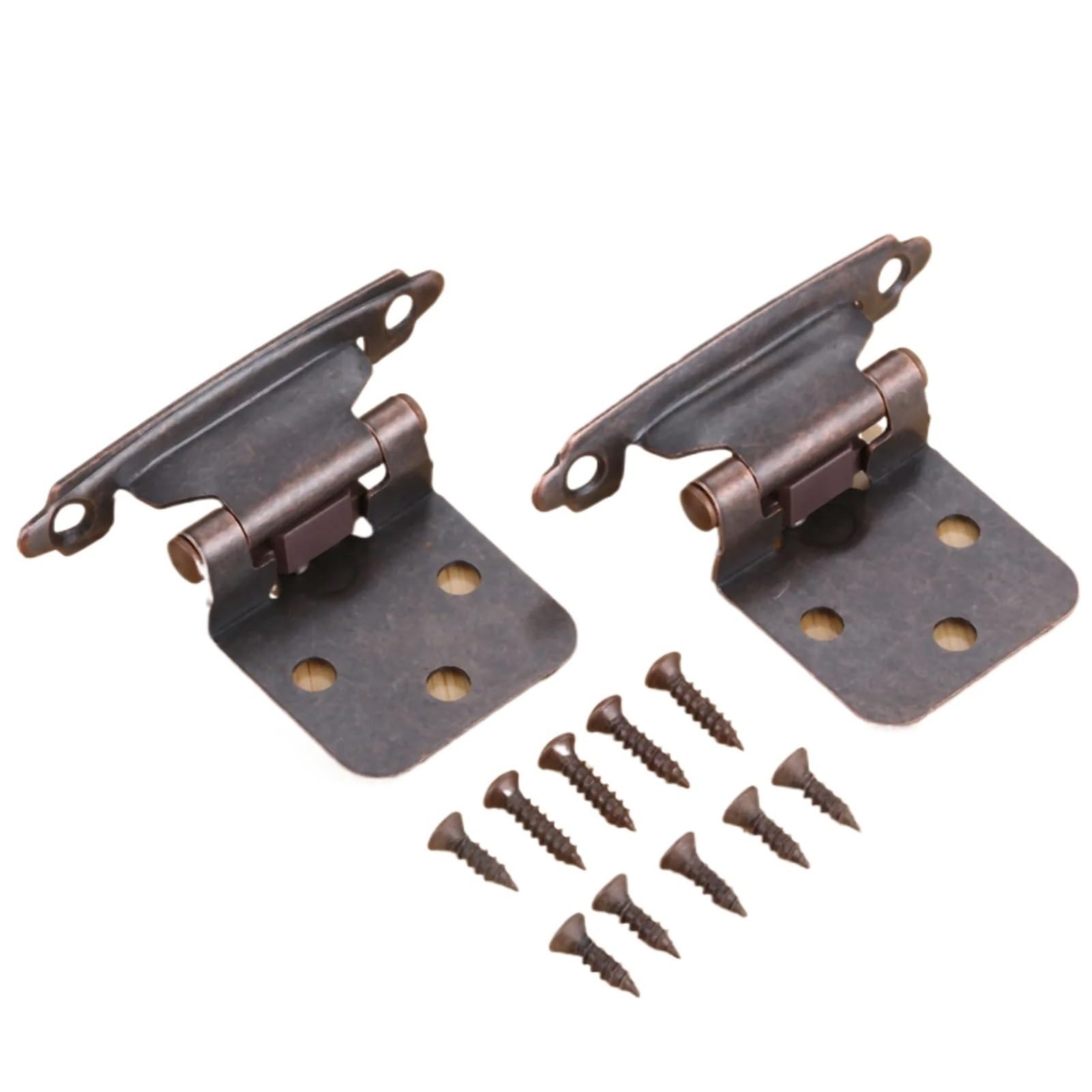 Kdhcvkz Red Copper 2Pcs Steel Cabinet Hinges With Screw Door Hinge(Red Copper)