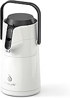 Vista 11 de IDEUS Jarra térmica para café 68oz (2,000ml), Jarra de acero inoxidable de doble pared aislada al vacío, Jarra de agua, servidor de café