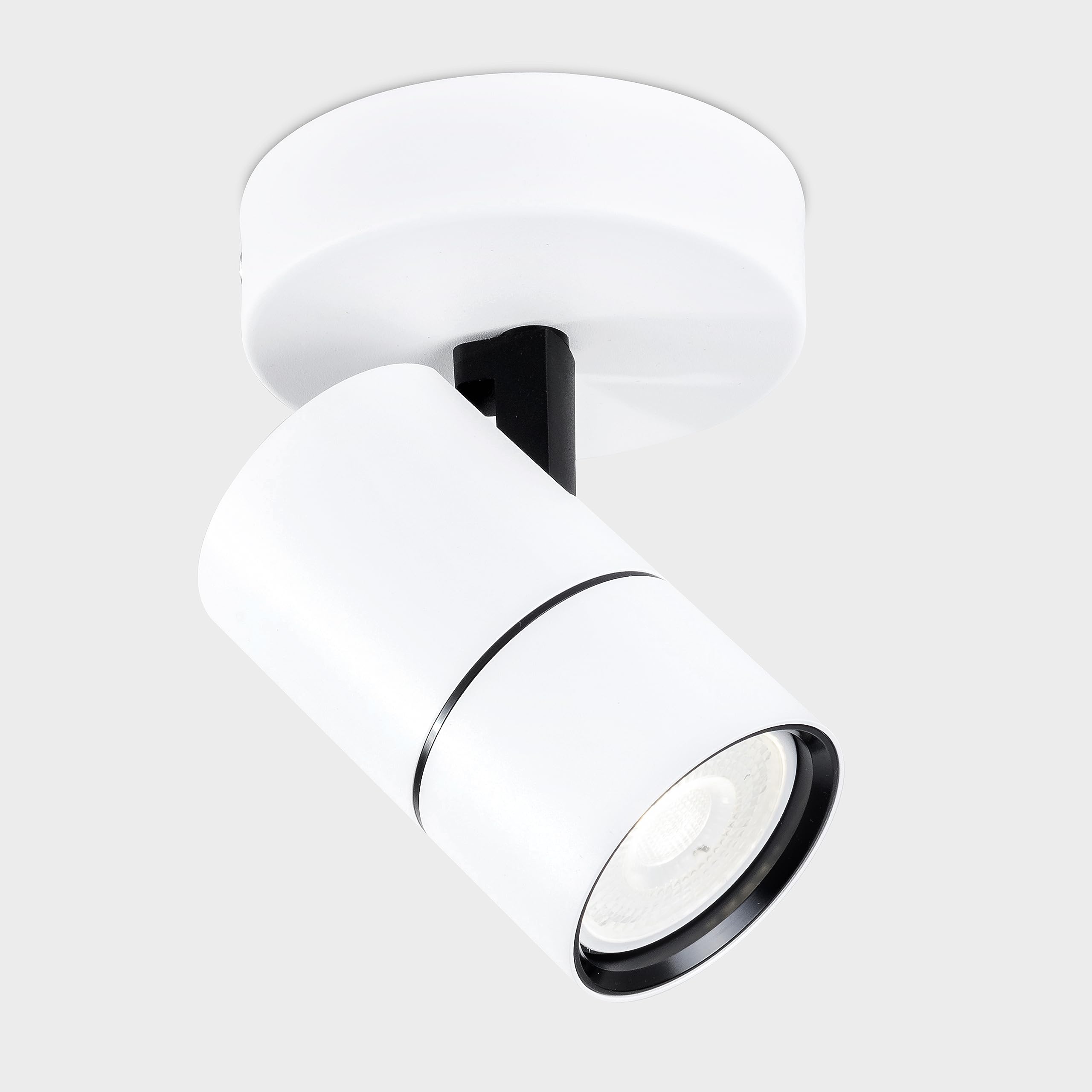 Harper Living White Spot Lights, Led Ceiling Lamp, Rotatable Gu10 Ceiling Spotlights, Fitting For Bedroom, Living Room, Hallway, Lounge, Bulb Not Included