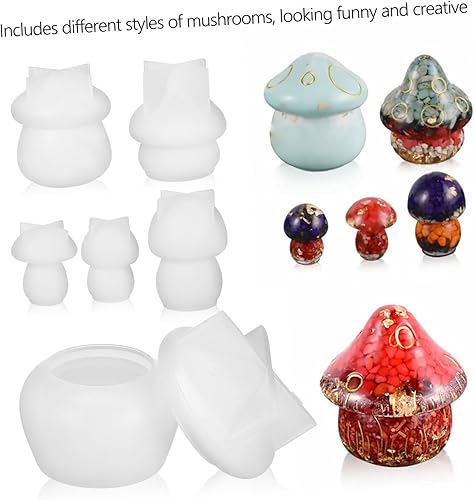 Miniatura 9 de COHEALI Molde de silicona para resina, molde de silicona para manualidades, molde epoxi para bricolaje, molde de fundición de silicona epoxi, molde