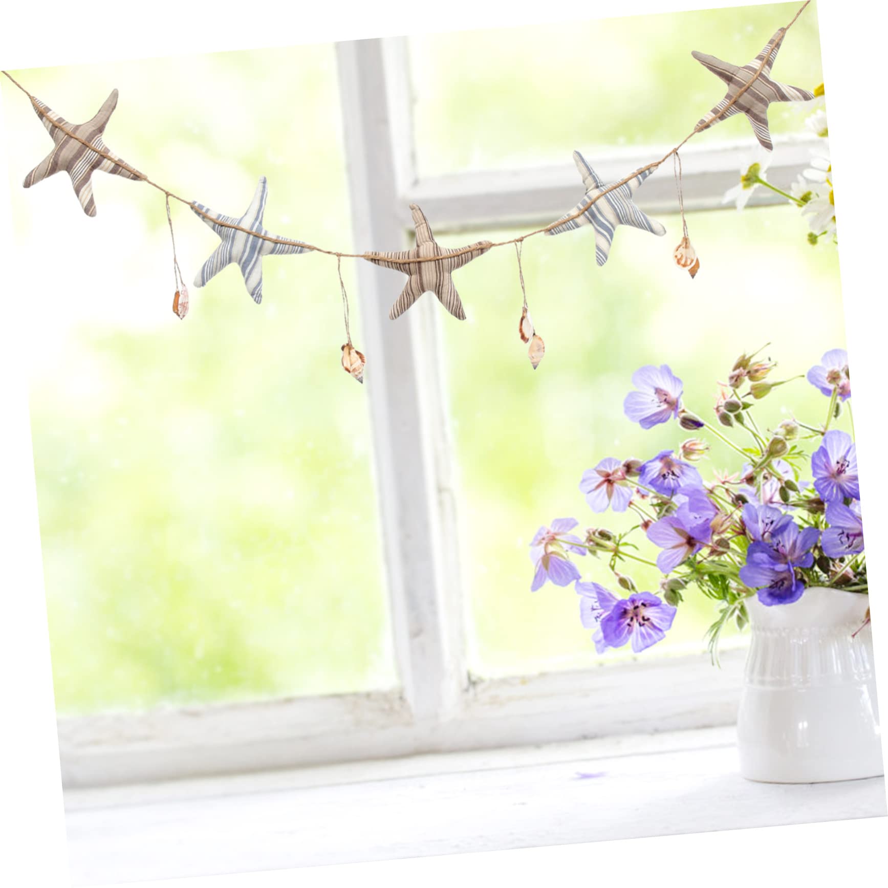 ABOOFAN 4stücke Star Shape Hanging Garland Handgefertigte Stoffdeko Für Türen Und Wände Für Hochzeiten Partys Und Wohnaccessoires Im Maritimen Stil