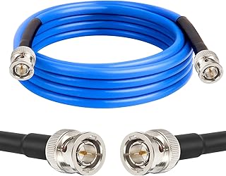 XRDS -RF 6FT SDI Cable, 3G/6G-SDI Cable BNC Digital Video Cables 75 Ohm RG59 BNC Male Cables for 3G/6G HD SDI Monitor Video Recorder Converter Splitter Security Camera