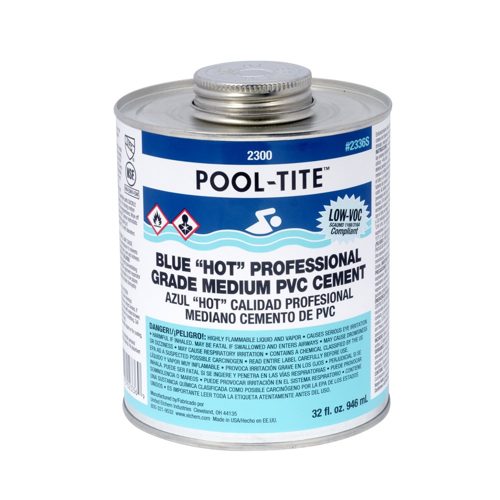 Amazon.com: United Elchem - 2336S PVC 2300 Series Pool-Tite Blue