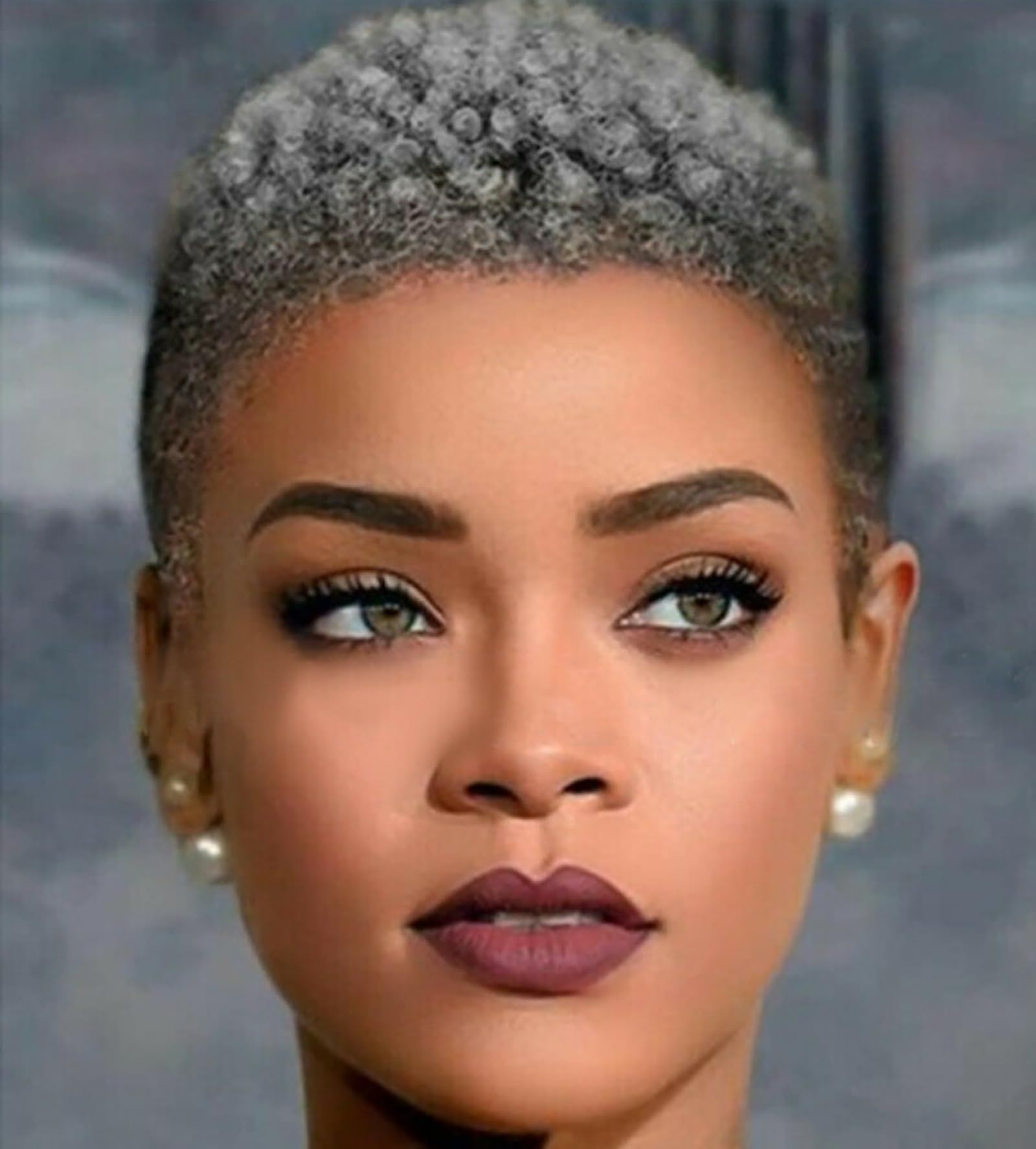 Parrucche Testa Esplosiva Parrucca Sintetica Corta Afro Crespo Capelli Ricci Per Donne Nere Parrucche Glueless Ombre Africane Regolari Parrucca Cosplay - Foto 3