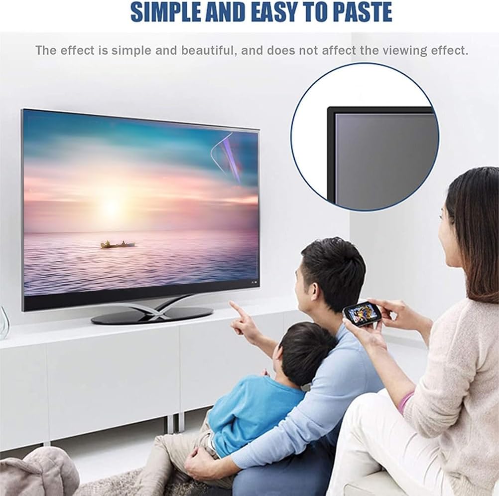 40-50 Inch Anti Glare Matte TV Screen Protector, Anti Blue Light Filter Anti Scratch Protection Film Protect Your Eyes for LCD, LED Monitor,50 Inches(1095x616mm)